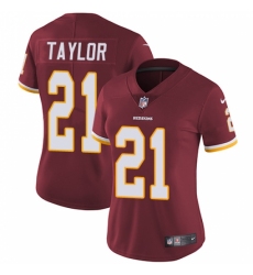 Women's Nike Washington Redskins #21 Sean Taylor Burgundy Red Team Color Vapor Untouchable Limited Player NFL Jersey