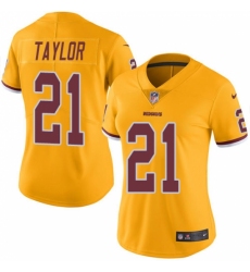 Women's Nike Washington Redskins #21 Sean Taylor Limited Gold Rush Vapor Untouchable NFL Jersey