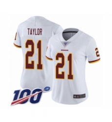 Women's Washington Redskins #21 Sean Taylor White Vapor Untouchable Limited Player 100th Season Football Jersey