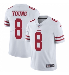 Men's Nike San Francisco 49ers #8 Steve Young White Vapor Untouchable Limited Player NFL Jersey