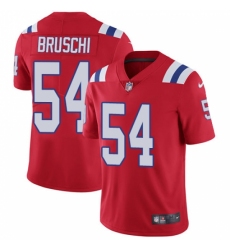 Men's Nike New England Patriots #54 Tedy Bruschi Red Alternate Vapor Untouchable Limited Player NFL Jersey