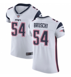 Men's Nike New England Patriots #54 Tedy Bruschi White Vapor Untouchable Elite Player NFL Jersey