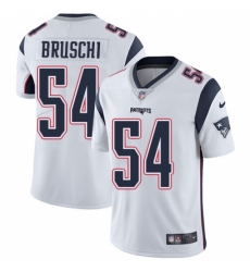 Men's Nike New England Patriots #54 Tedy Bruschi White Vapor Untouchable Limited Player NFL Jersey