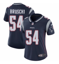 Women's Nike New England Patriots #54 Tedy Bruschi Navy Blue Team Color Vapor Untouchable Limited Player NFL Jersey