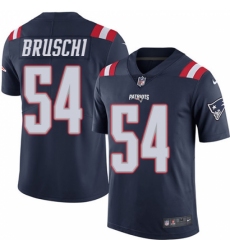 Youth Nike New England Patriots #54 Tedy Bruschi Limited Navy Blue Rush Vapor Untouchable NFL Jersey