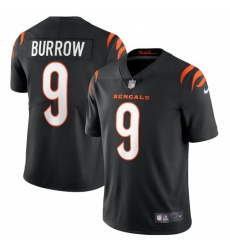 Men's Cincinnati Bengals #9 Joe Burrow Black Nike Vapor Limited Jersey