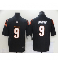 Men's Cincinnati Bengals #9 Joe Burrow Nike Black Alternate Vapor Limited Jersey