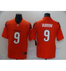 Men's Cincinnati Bengals #9 Joe Burrow Nike Orange Alternate Vapor Limited Jersey