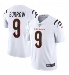 Men's Cincinnati Bengals #9 Joe Burrow White Nike Vapor Limited Jersey