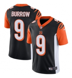 Men's Nike Cincinnati Bengals #9 Joe Burrow Black Team Color Stitched NFL Vapor Untouchable Limited Jersey