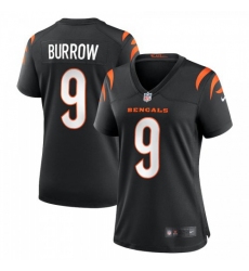 Women's Cincinnati Bengals #9 Joe Burrow Black Nike Game Jersey