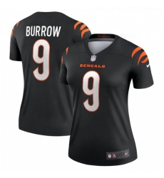 Women's Cincinnati Bengals #9 Joe Burrow Black Nike Legend Jersey