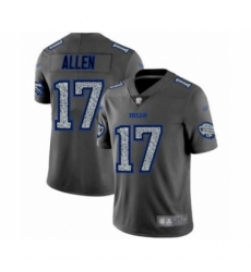 Men's Buffalo Bills #17 Josh Allen Limited Gray Static Fashion Football Jersey