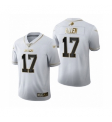 Men's Buffalo Bills #17 Josh Allen Limited White Golden Edition Football Jersey