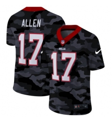 Men's Buffalo Bills #17 Josh Allen Nike 2020 Black CAMO Vapor Untouchable Limited Stitched NFL Jersey