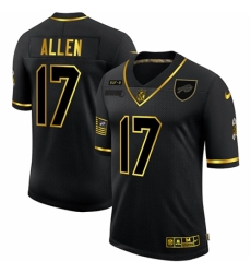 Men's Buffalo Bills #17 Josh Allen Olive Gold Nike 2020 Salute To Service Limited Jersey