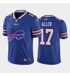 Men's Buffalo Bills #17 Josh Allen Royal Blue Nike Big Team Logo Vapor Limited NFL Jersey