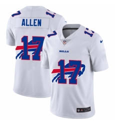 Men's Buffalo Bills #17 Josh Allen White Nike White Shadow Edition Limited Jersey