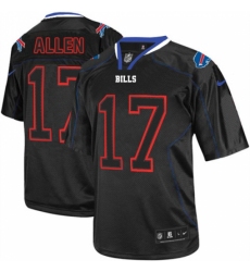 Men's Nike Buffalo Bills #17 Josh Allen Elite Lights Out Black NFL Jersey