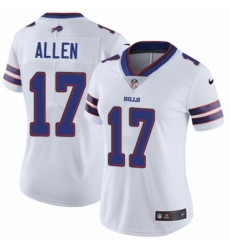 Women's Nike Buffalo Bills #17 Josh Allen White Vapor Untouchable Limited Player NFL Jersey