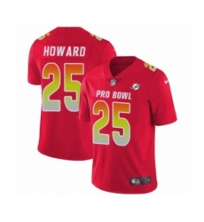 Men's Nike Miami Dolphins #25 Xavien Howard Limited Red AFC 2019 Pro Bowl NFL Jersey