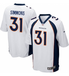 Men's Nike Denver Broncos #31 Justin Simmons Game White NFL Jersey