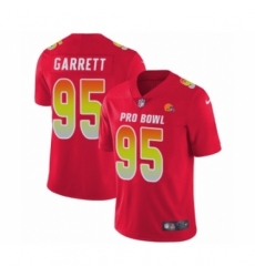 Men's Nike Cleveland Browns #95 Myles Garrett Limited Red AFC 2019 Pro Bowl NFL Jersey