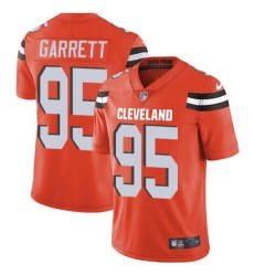 Men's Nike Cleveland Browns #95 Myles Garrett Orange Alternate Vapor Untouchable Limited Player NFL Jersey