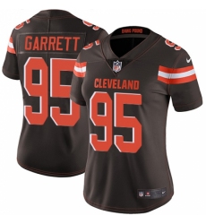Women's Nike Cleveland Browns #95 Myles Garrett Brown Team Color Vapor Untouchable Limited Player NFL Jersey