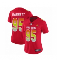 Women's Nike Cleveland Browns #95 Myles Garrett Limited Red AFC 2019 Pro Bowl NFL Jersey