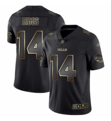 Nike Buffalo Bills #14 Stefon Diggs Black-Gold Men's Stitched NFL Vapor Untouchable Limited Jersey