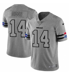 Nike Buffalo Bills #14 Stefon Diggs Men's Gray Gridiron II Vapor Untouchable Limited NFL Jersey