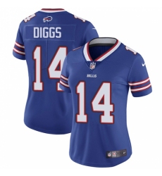 Women's Buffalo Bills #14 Stefon Diggs Royal Blue Team Color Stitched Vapor Untouchable Limited Jersey