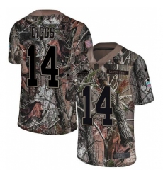 Youth Buffalo Bills #14 Stefon Diggs Camo Stitched Limited Rush Realtree Jersey