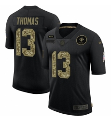 Men's New Orleans Saints #13 Michael Thomas Camo 2020 Salute To Service Limited Jersey