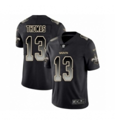 Men's New Orleans Saints #13 Michael Thomas Limited Black Smoke Fashion Football Jersey
