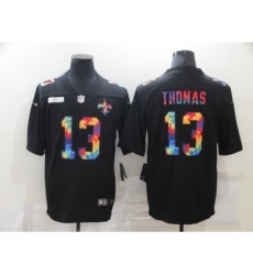 Men's New Orleans Saints #13 Michael Thomas Rainbow Version Nike Limited Jersey
