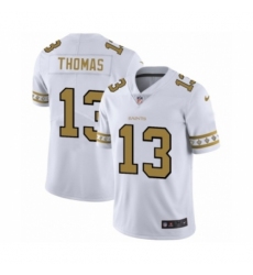 Men's New Orleans Saints #13 Michael Thomas White Team Logo Cool Edition Jersey