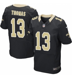 Men's Nike New Orleans Saints #13 Michael Thomas Black Team Color Vapor Untouchable Elite Player NFL Jersey