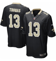 Men's Nike New Orleans Saints #13 Michael Thomas Game Black Team Color NFL Jersey