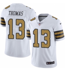 Men's Nike New Orleans Saints #13 Michael Thomas Limited White Rush Vapor Untouchable NFL Jersey