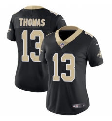 Women's Nike New Orleans Saints #13 Michael Thomas Black Team Color Vapor Untouchable Limited Player NFL Jersey