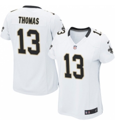 Women's Nike New Orleans Saints #13 Michael Thomas Game White NFL Jersey