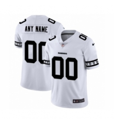 Men's Oakland Raiders Customized White Team Logo Cool Edition Jersey