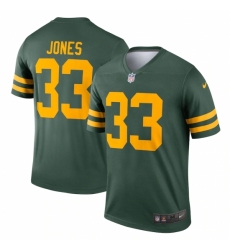 Men's Green Bay Packers #33 Aaron Jones Nike Green Alternate Legend Player Jersey