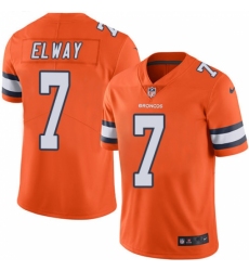 Men's Nike Denver Broncos #7 John Elway Elite Orange Rush Vapor Untouchable NFL Jersey