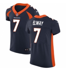 Men's Nike Denver Broncos #7 John Elway Navy Blue Alternate Vapor Untouchable Elite Player NFL Jersey