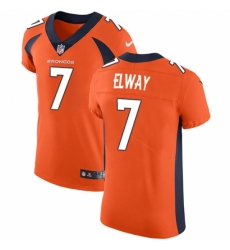 Men's Nike Denver Broncos #7 John Elway Orange Team Color Vapor Untouchable Elite Player NFL Jersey