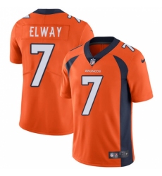 Men's Nike Denver Broncos #7 John Elway Orange Team Color Vapor Untouchable Limited Player NFL Jersey