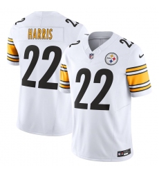 Men's Pittsburgh Steelers #22 Najee Harris Nike White Vapor F.U.S.E. Limited Jersey